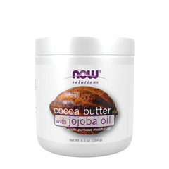 Now Foods Cocoa Butter With Jojoba Oil baksida