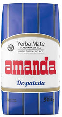 amanda Yerba Mate ingredienser-etikett