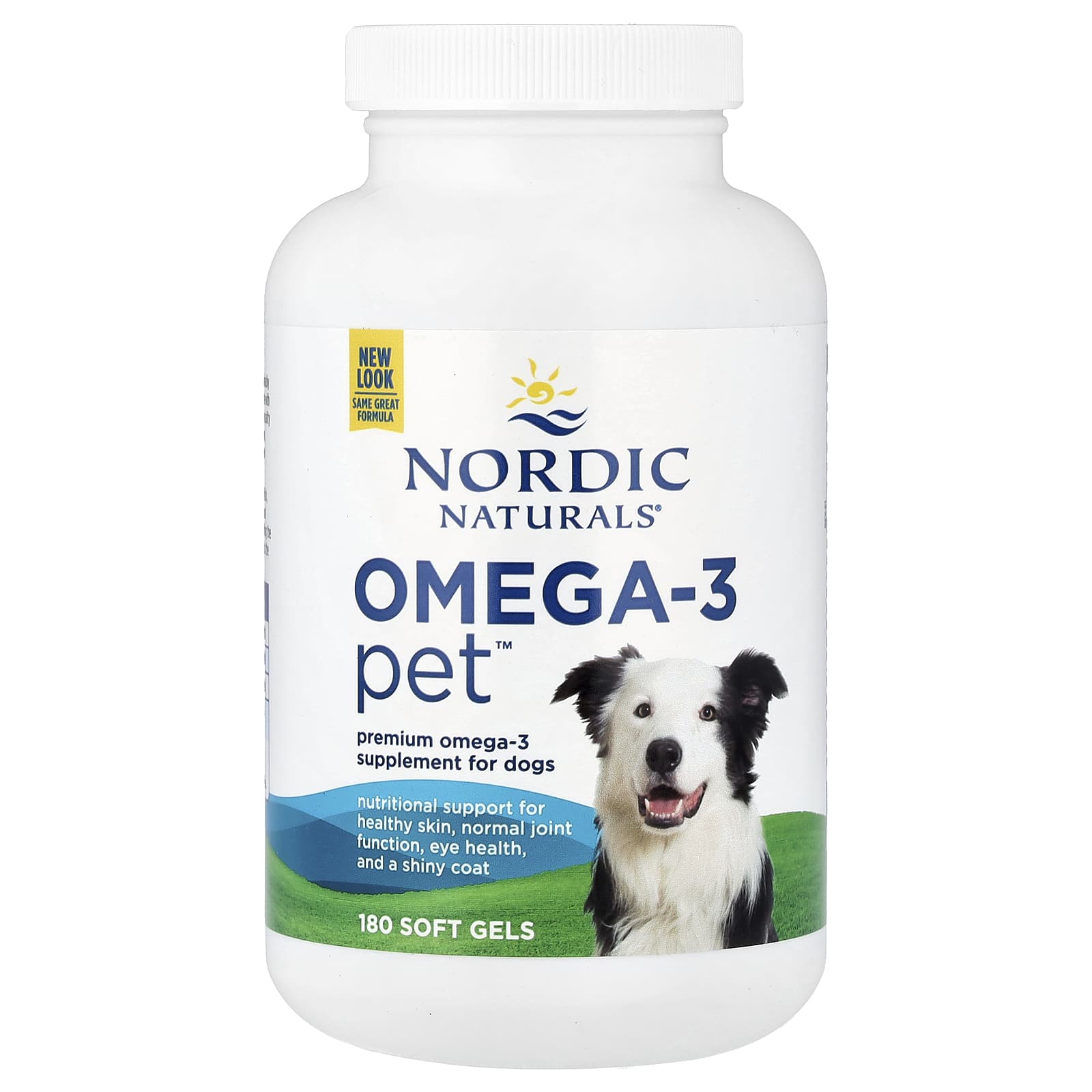 Omega-3 Pet etikett och varumärke Nordic Naturals