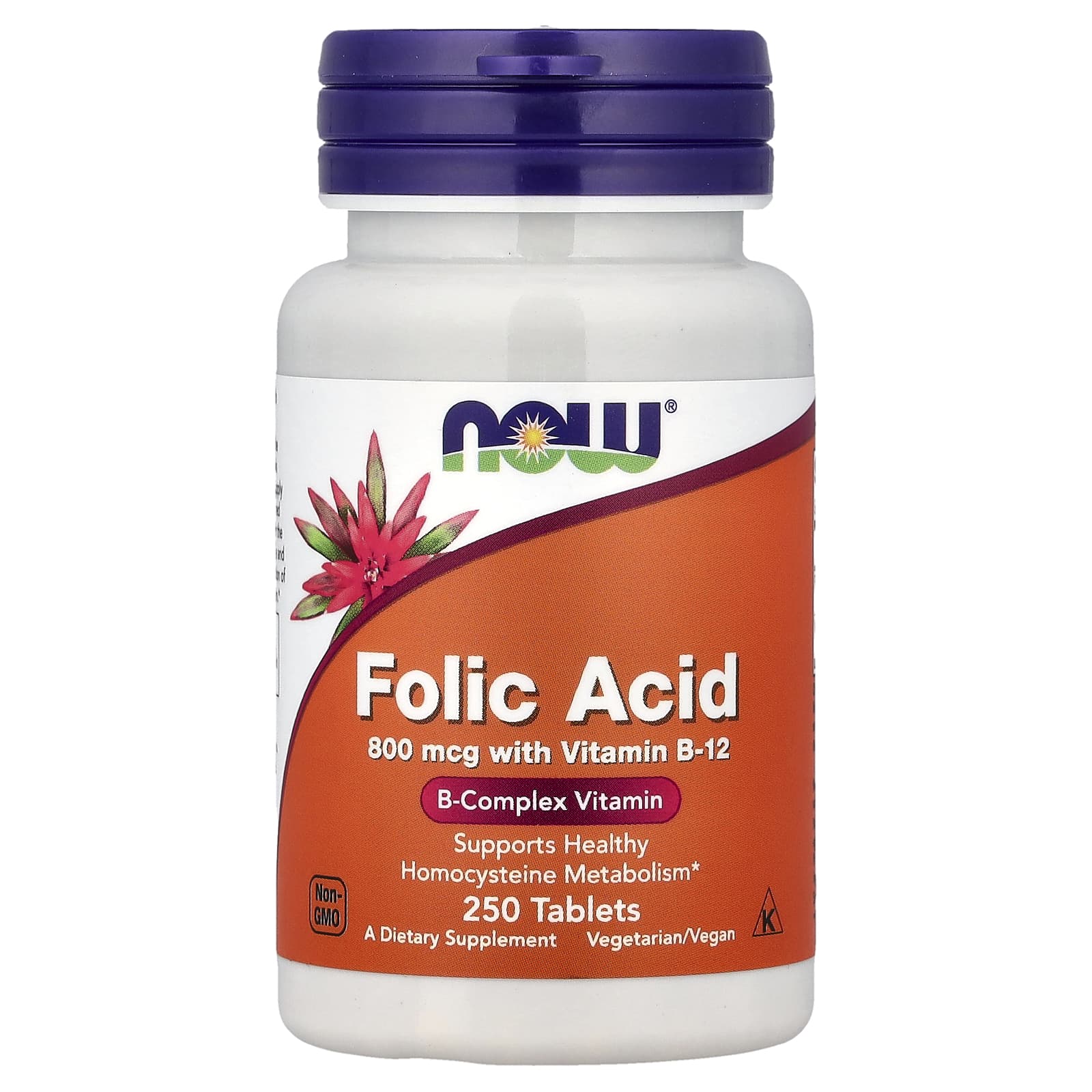 Now Foods - Vitamin B-12 With Folic Acid