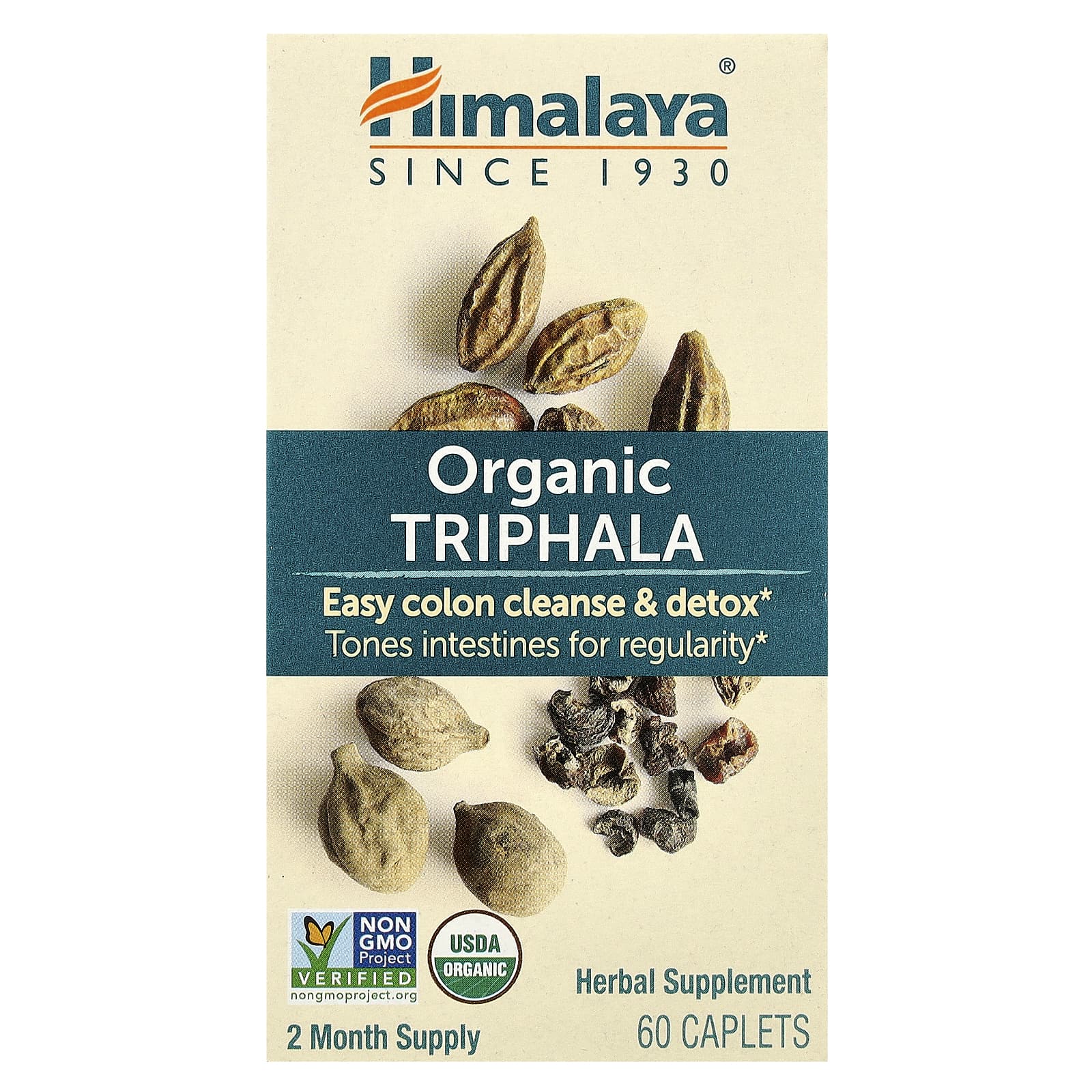 Organic Triphala 60 kapslar framsida