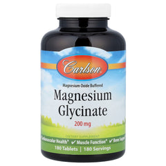 Carlson Labs - Kelaattinen Magnesium - 180 Tablettia