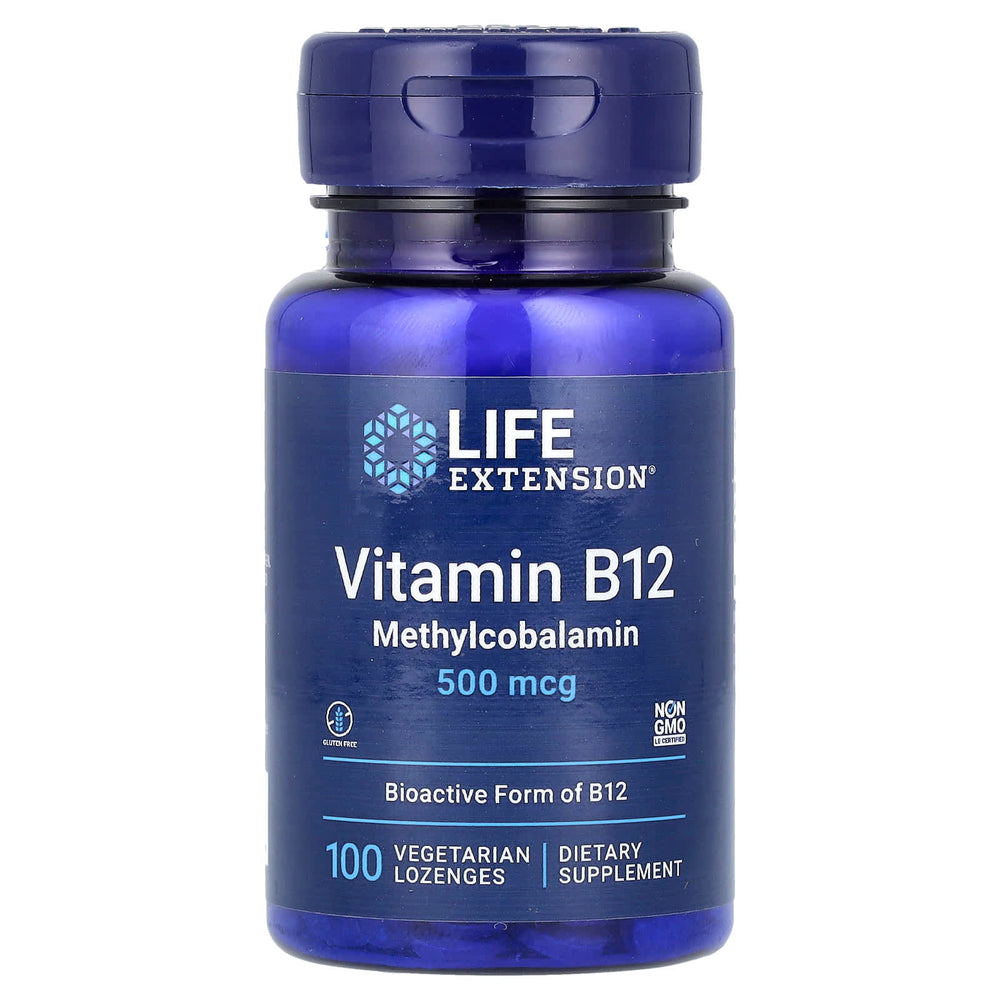 Life Extension Vitamin B12 Methylcobalamin baksida