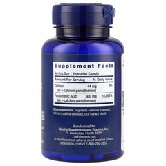 Life Extension - Pantothenic Acid - 100 Vcaps