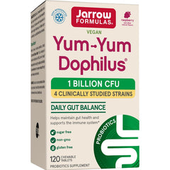Yum-Yum Dophilus hallonsmak framsida