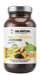 Big Nature - Organic Curcuma + Piperine Tabs 90 Tabs