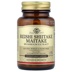 Reishi, Shiitake & Maitake Svampextrakt framsida