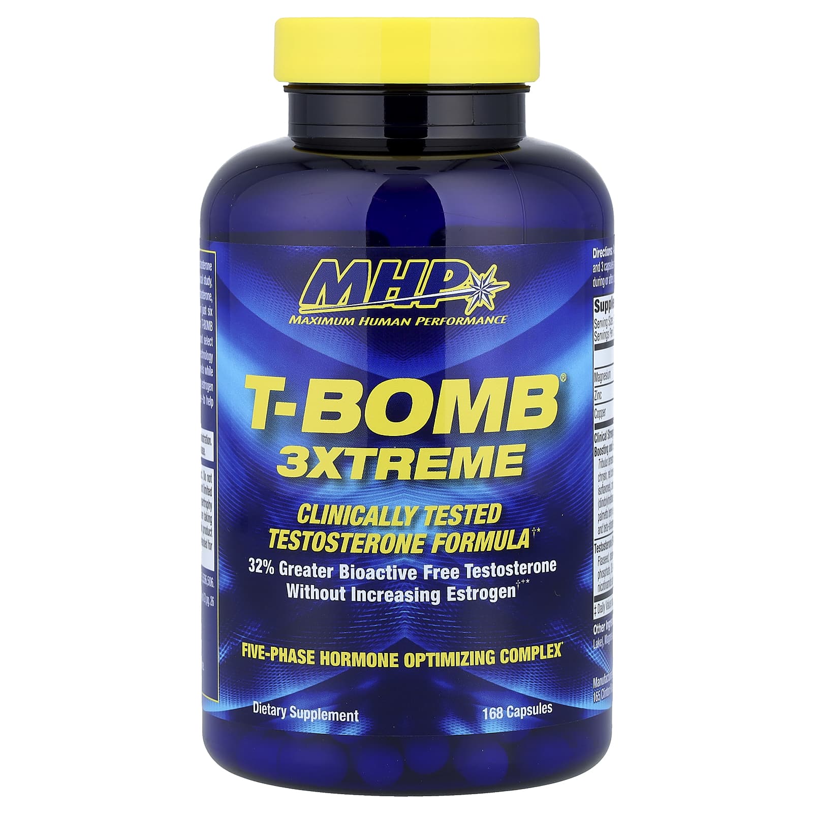 MHP T-Bomb 3Xtreme ingredienser etikett