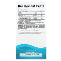 Nordic Naturals Fiskolja näringsfakta