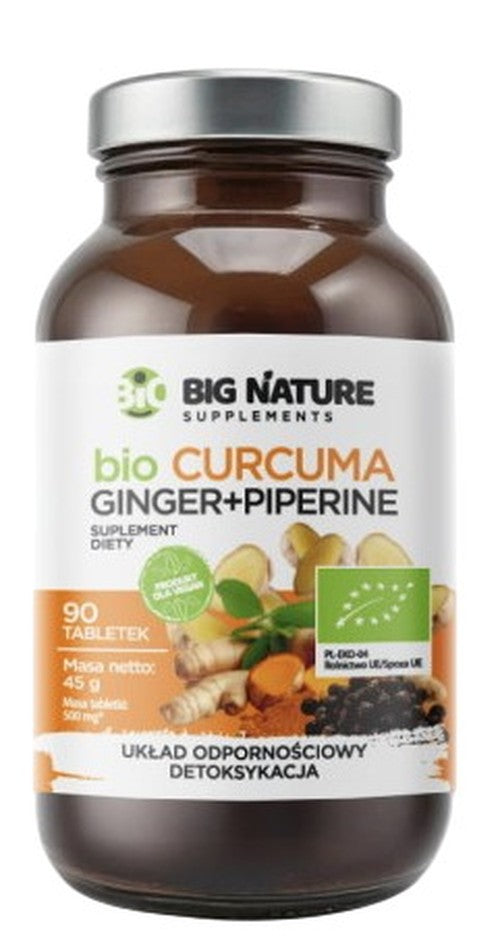 Big Nature - Organic Curcuma + Piperine Tabletti
