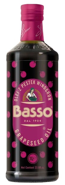 Basso Grape Seed Oil baksida näringsinformation
