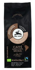 Alce Nero Organic Ground Arabica Coffee baksida med näringsinformation