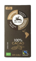 Alce Nero Organic Dark Chocolate 100% Cocoa framsida