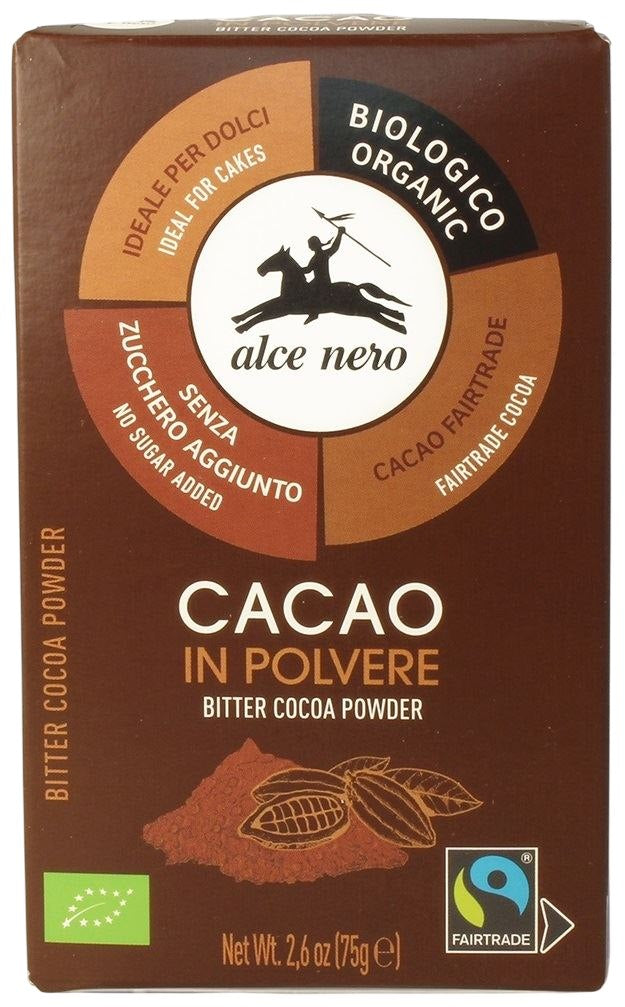 Alce Nero Bitter Cocoa Powder framsida