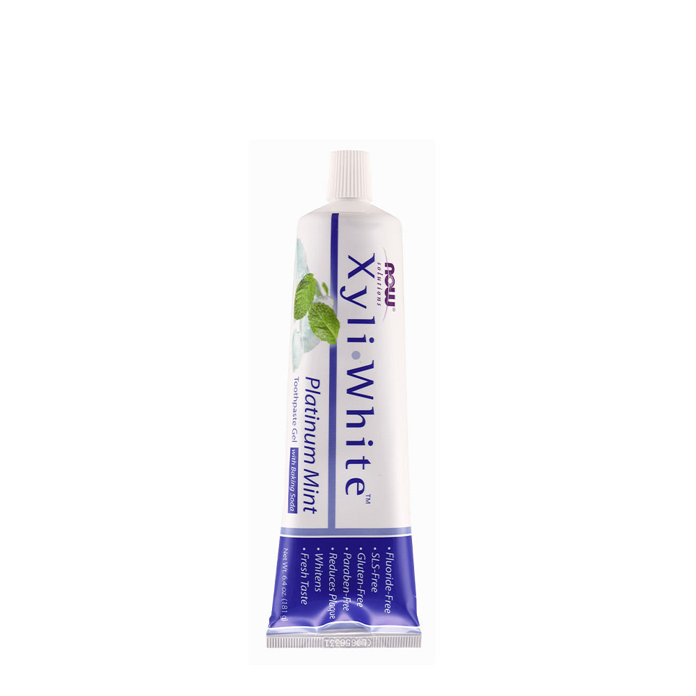NOW Foods XyliWhite Toothpaste Gel baksida
