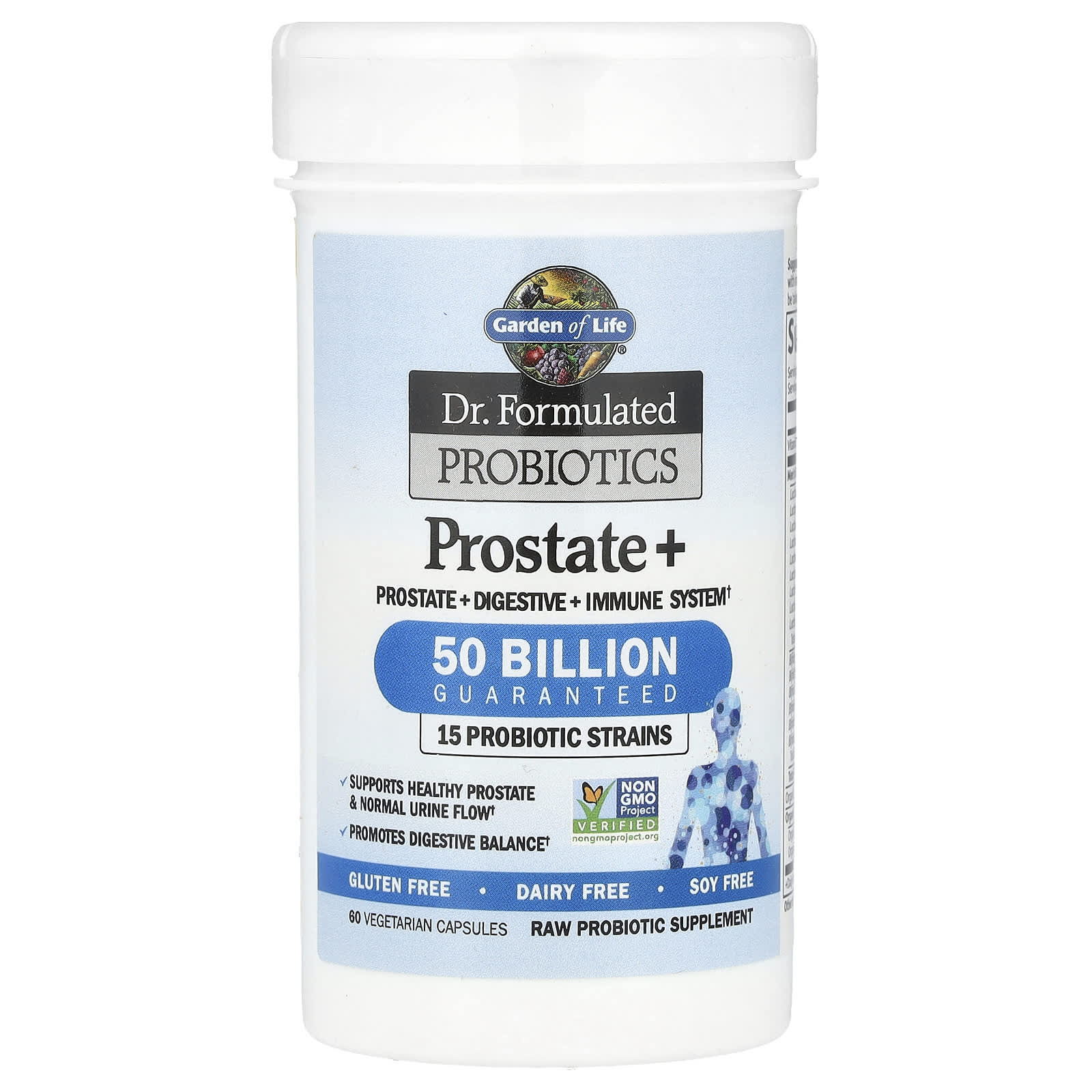 Garden of Life - Dr. Formulated Probiotics Prostate+ - 60 vcaps (KORT DATUM 2026-05-30)