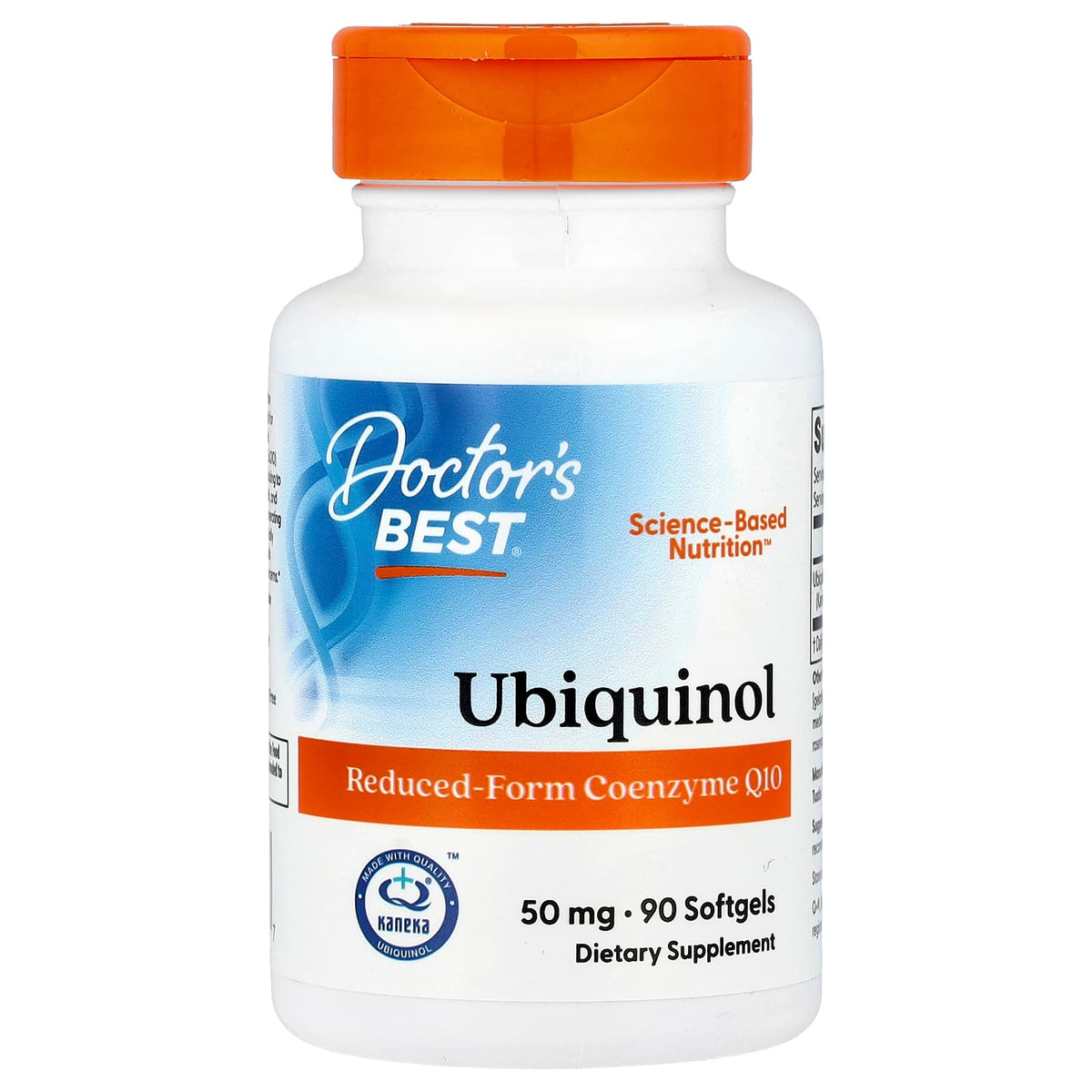 Doctor's Best Ubiquinol 50mg baksida