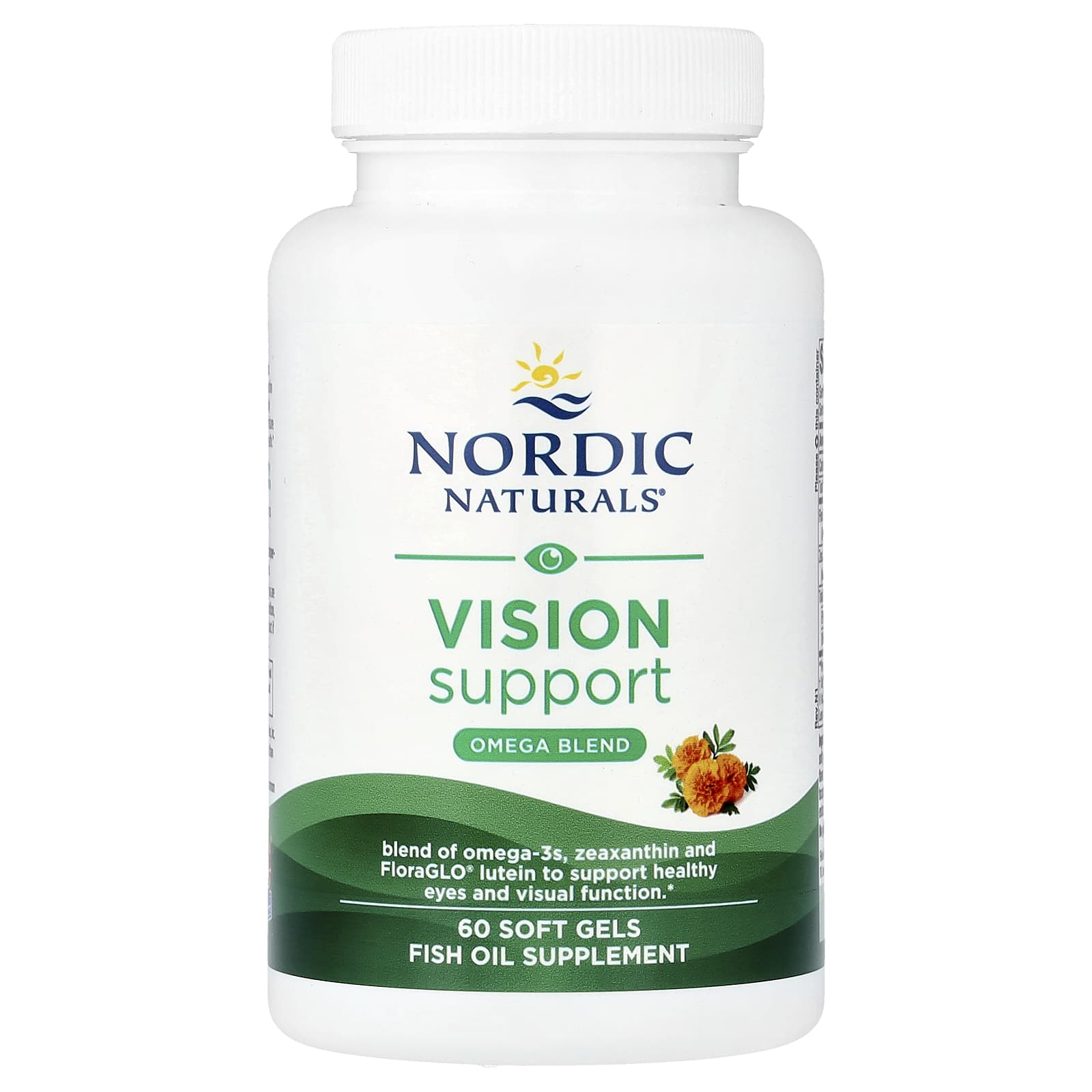 Nordic Naturals Vision Support ingredienser etikett
