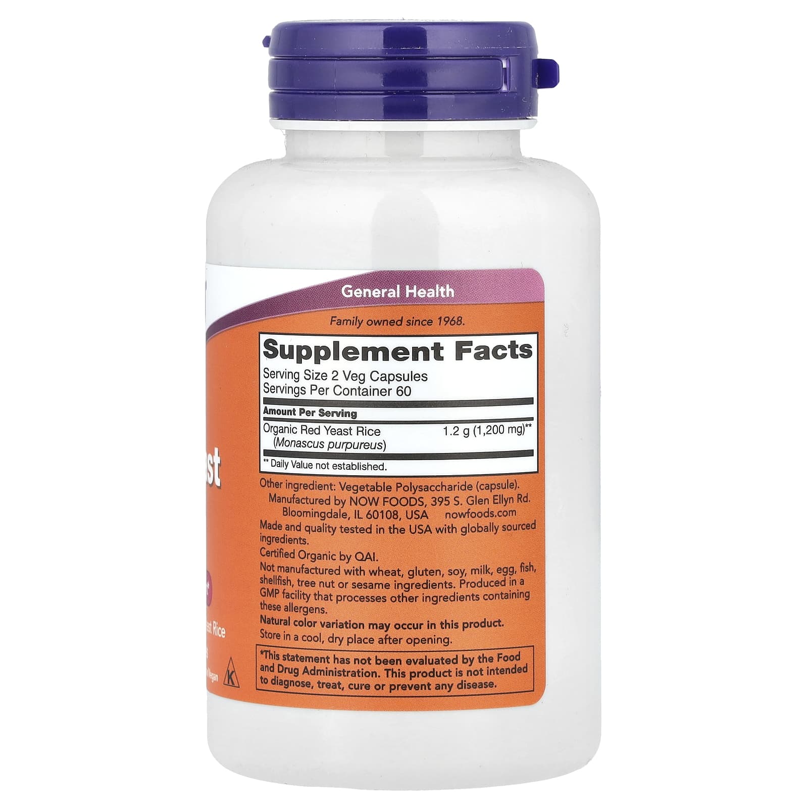 NOW Foods - Red Yeast Rice 600mg