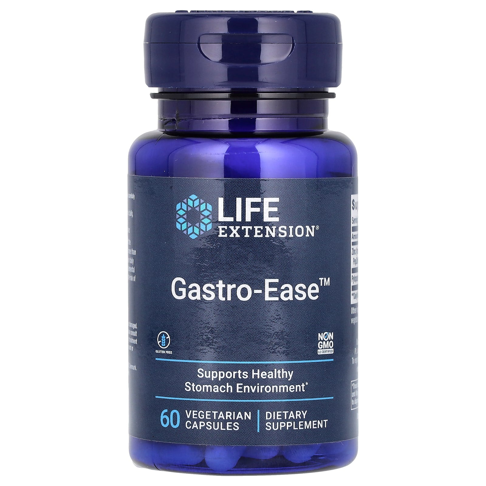 Life Extension Gastro-Ease ingredienser lista