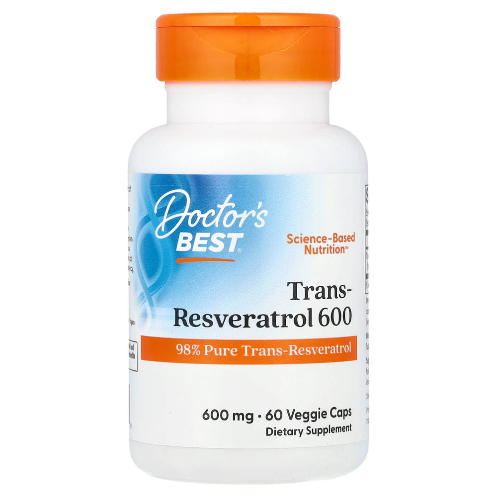 Doctor's Best Trans-Resveratrol 600 baksida