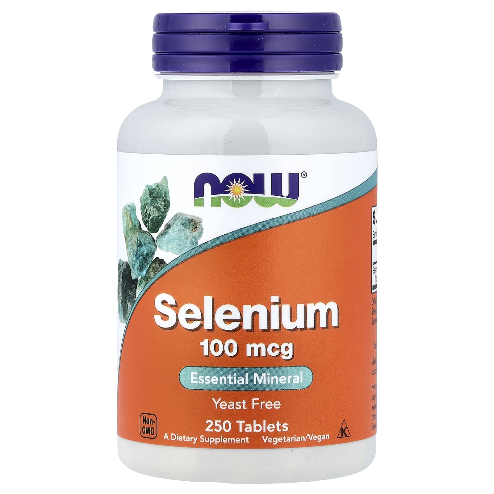 NOW Foods Selenium förpackning öppen