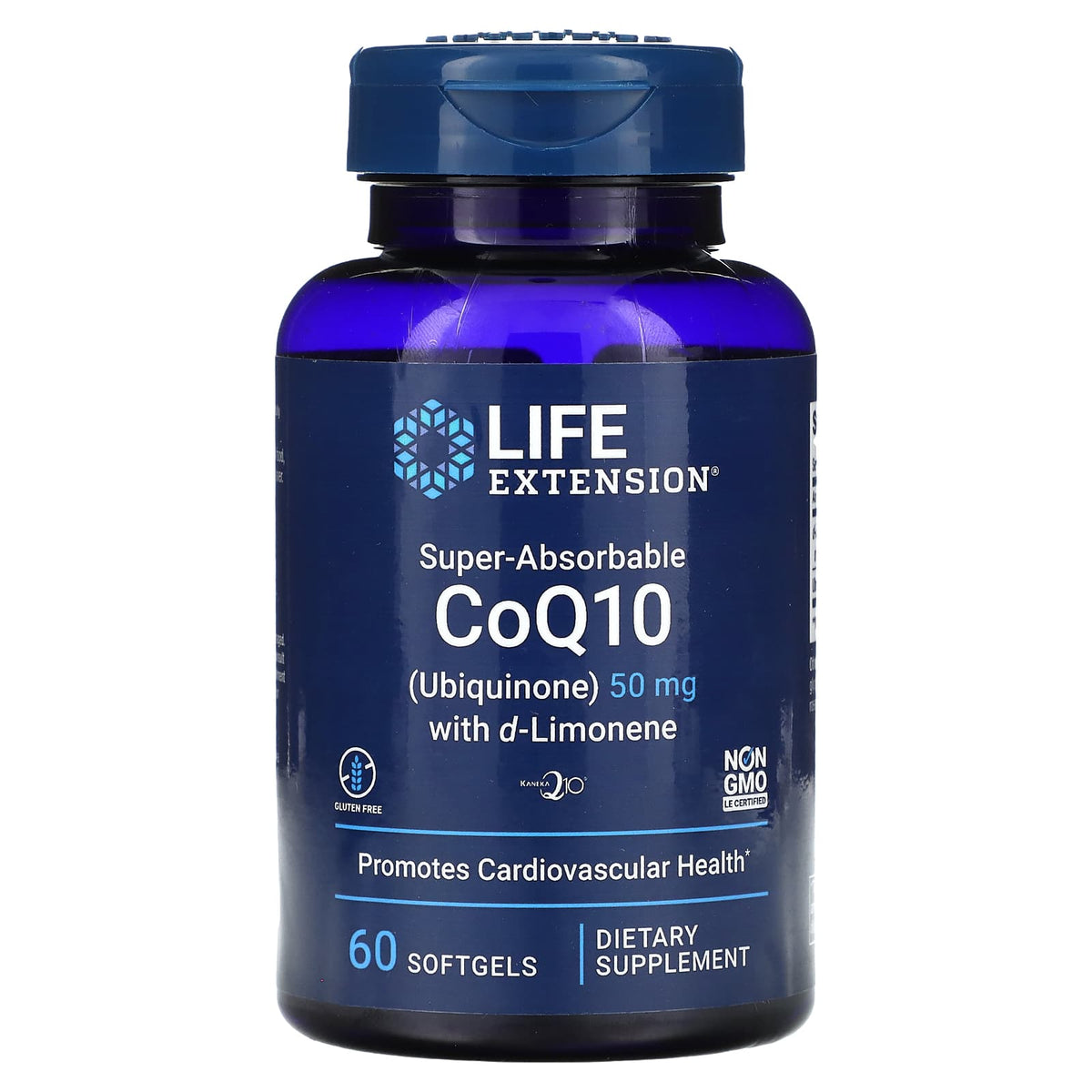 Life Extension Super-Absorbable CoQ10 baksida
