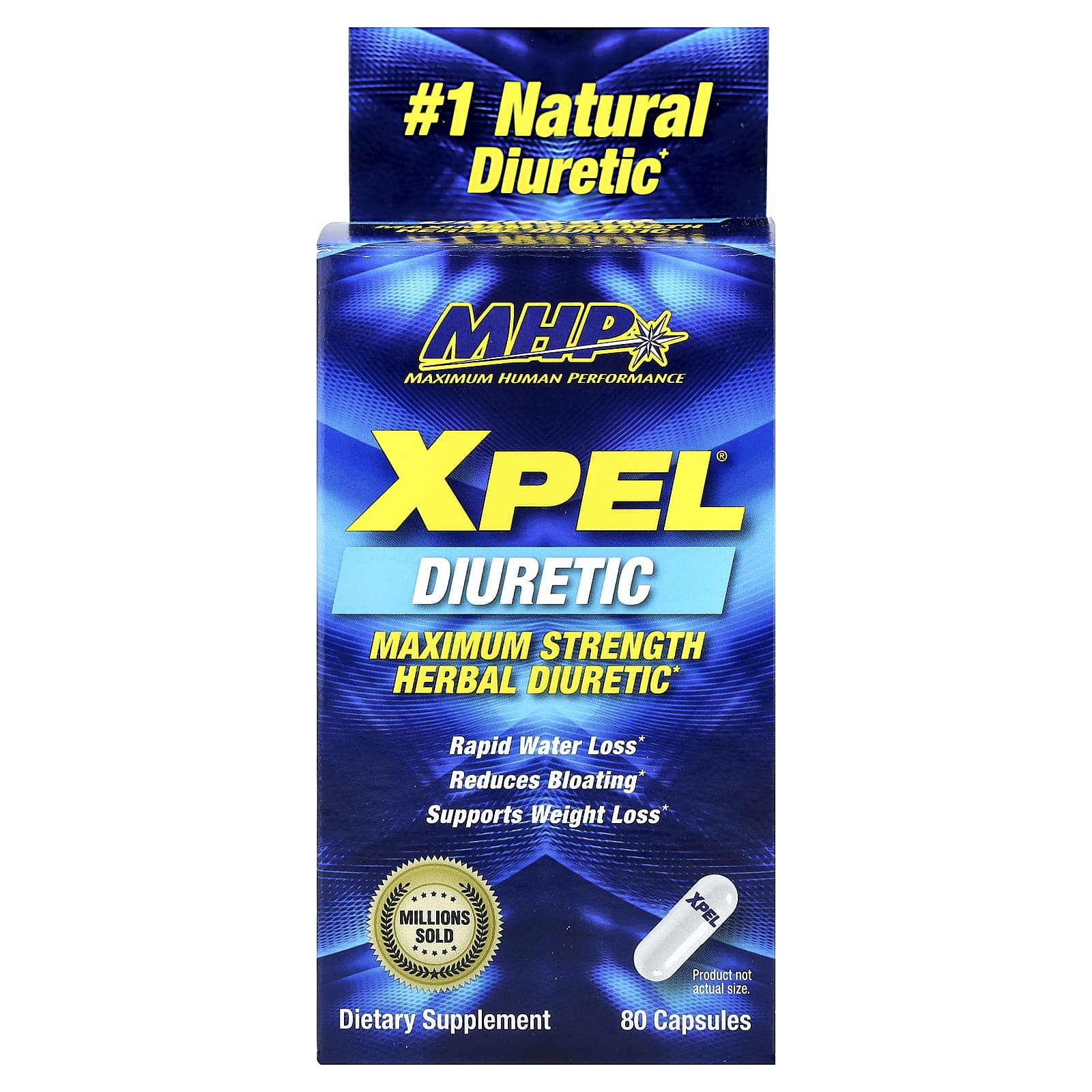 MHP Xpel Diuretic baksida näringsfakta