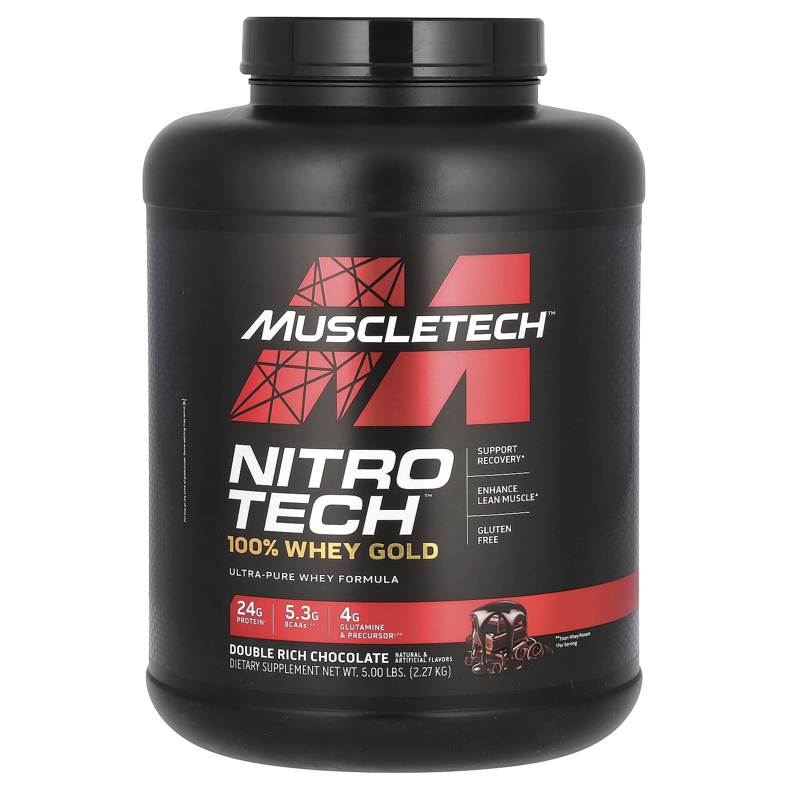MuscleTech Double Rich Chocolate baksida