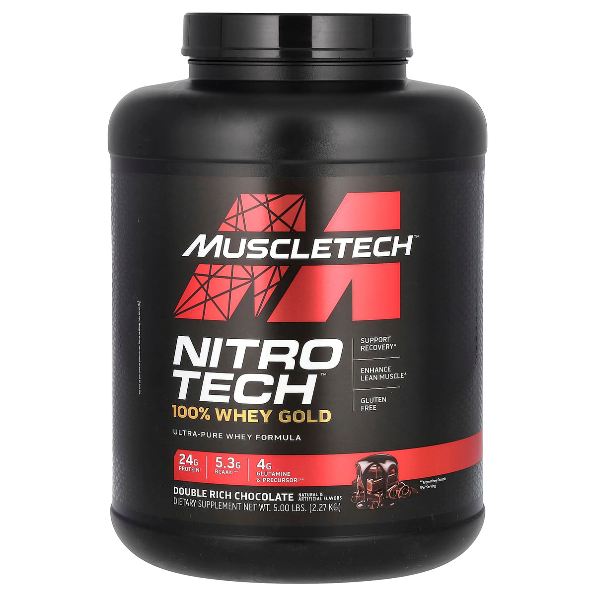 MuscleTech Double Rich Chocolate baksida