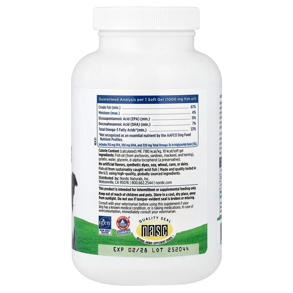 Omega-3 Pet förpackning full översikt