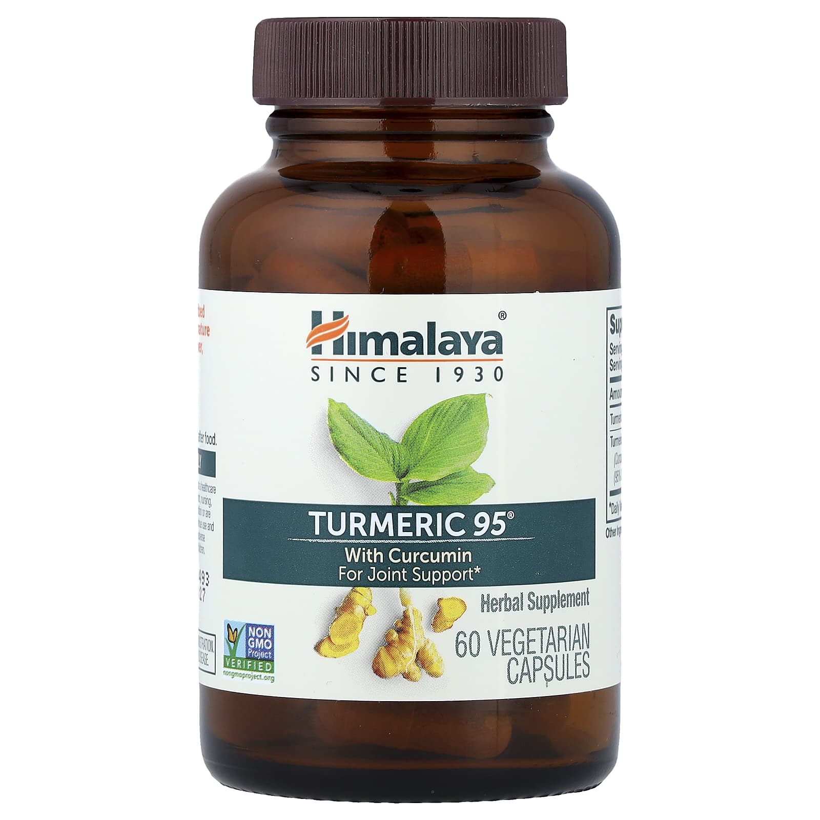 Turmeric 95 ingredienser och etikett