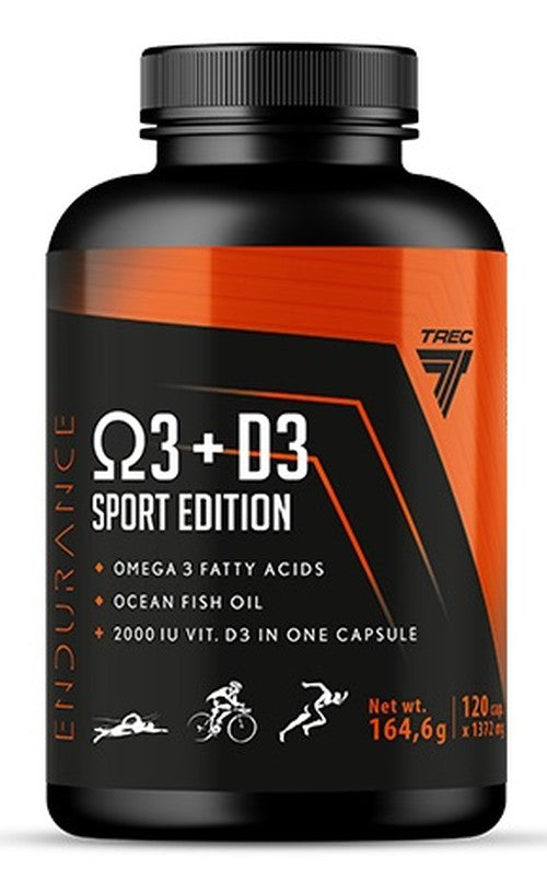 Trec - Endurance Omega 3 + D3 Sport Edition - 120 Caps