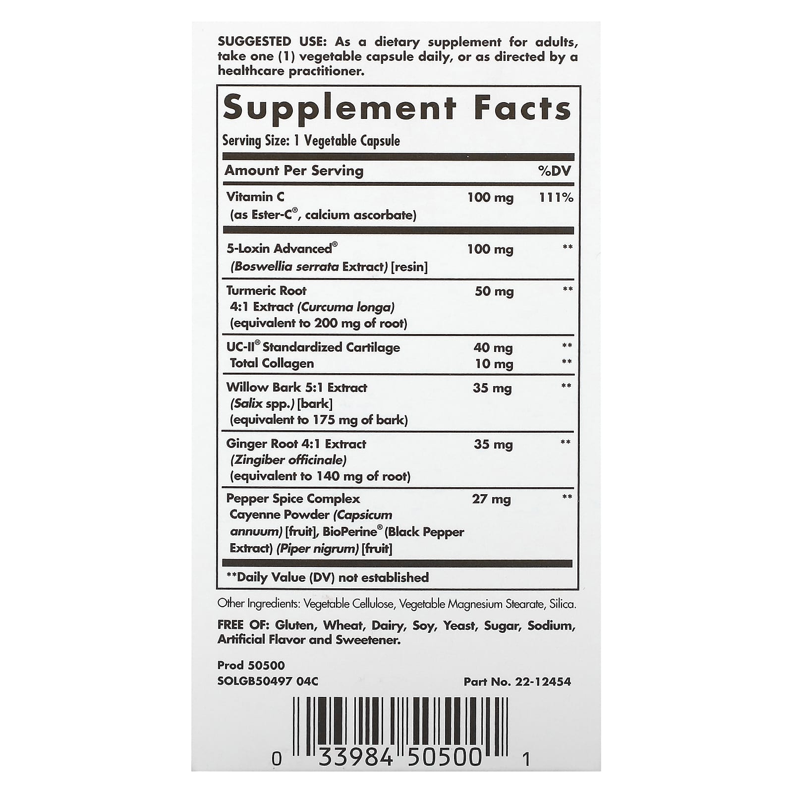 Solgar - No. 7 Advanced Joint Support Complex