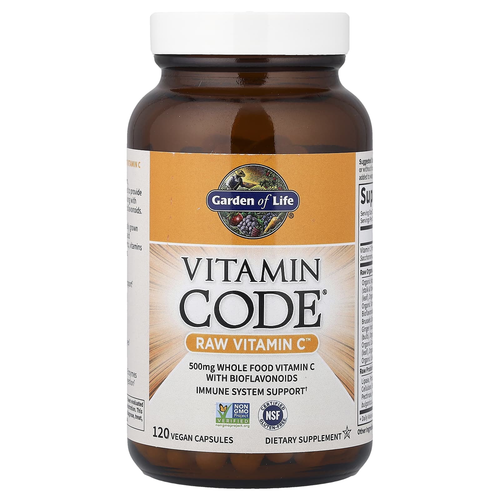 Vitamin Code RAW Vitamin C ingredienser