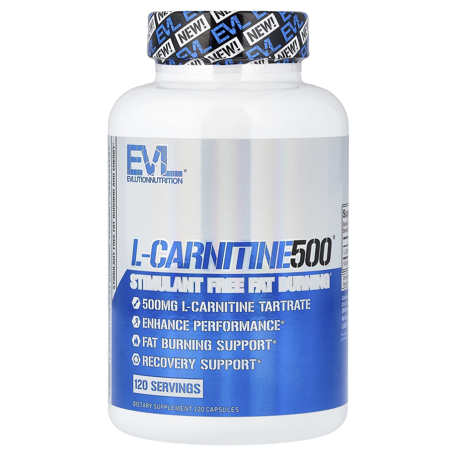 EVLution Nutrition - L-Carnitine 500 - 120 Caps