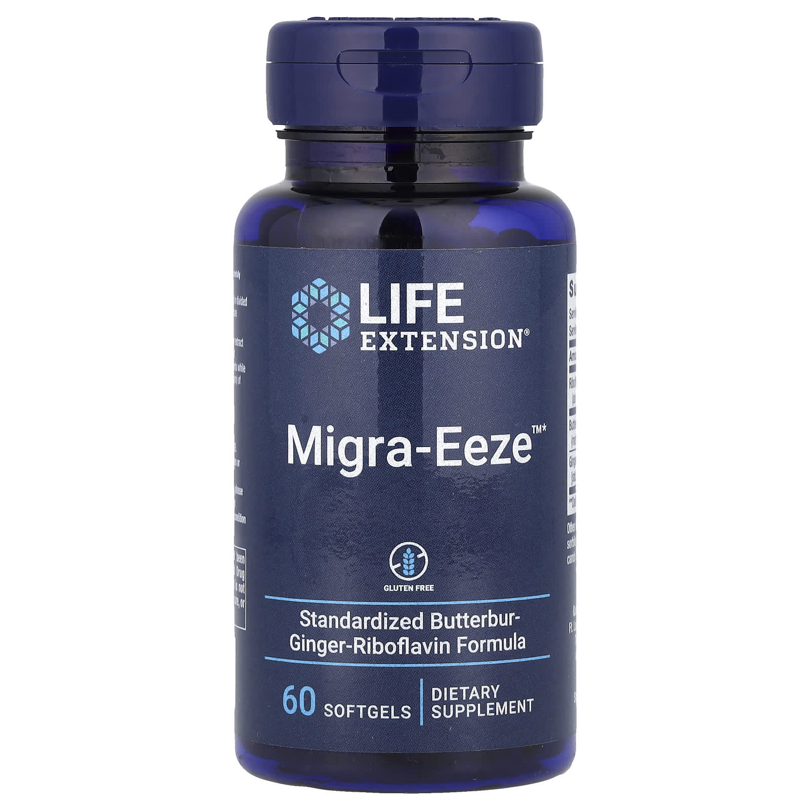 Life Extension Migra-Eeze näringsfakta