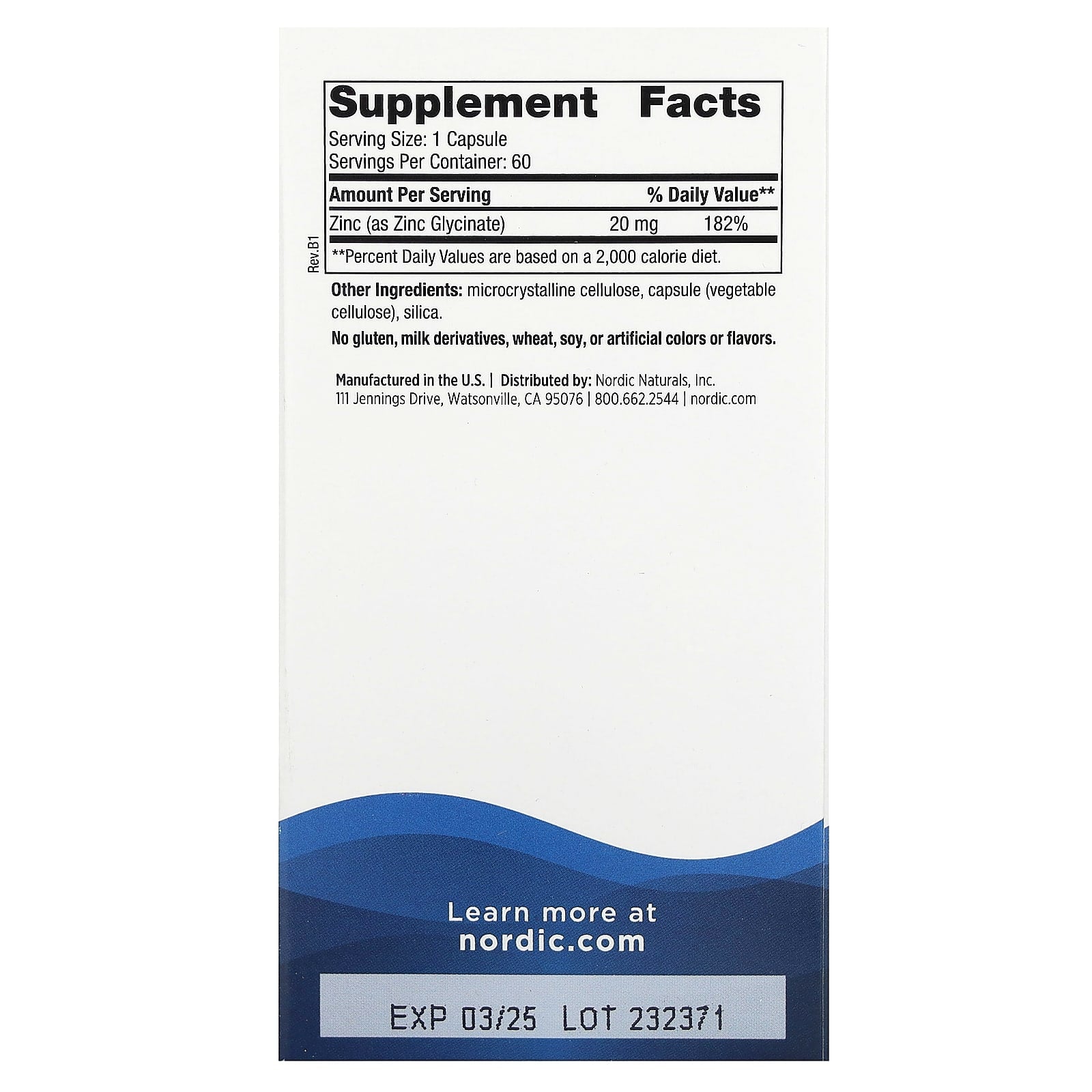 Nordic Naturals - Zinc Glycinate