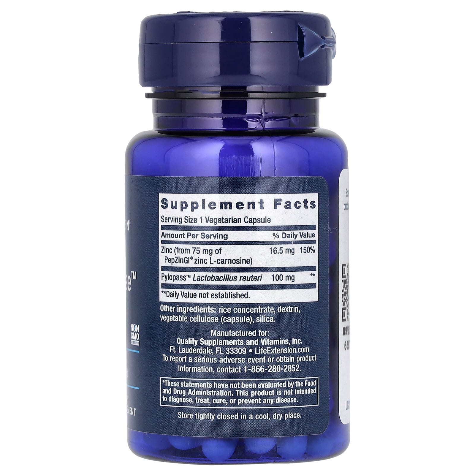 Life Extension Gastro-Ease kapseldetalj