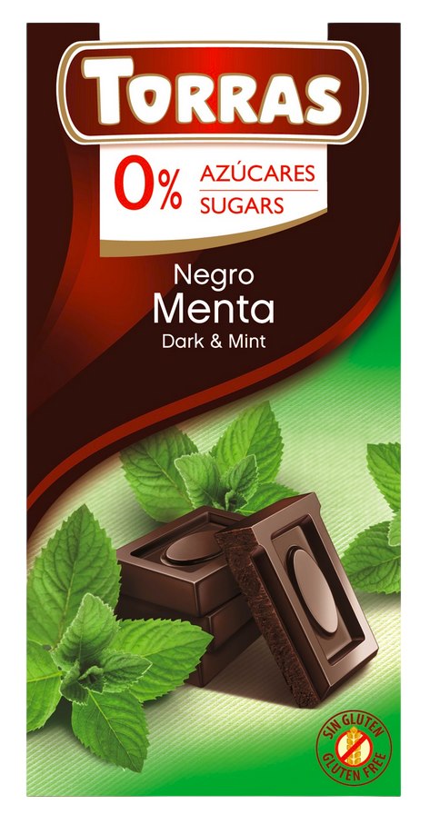 TORRAS Dark Chocolate bitar och textur