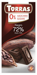 TORRAS Dark Chocolate baksida med näringsinformation