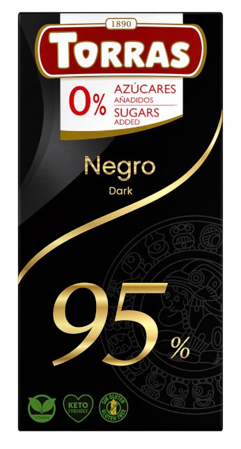 TORRAS Dark Chocolate öppen förpackning