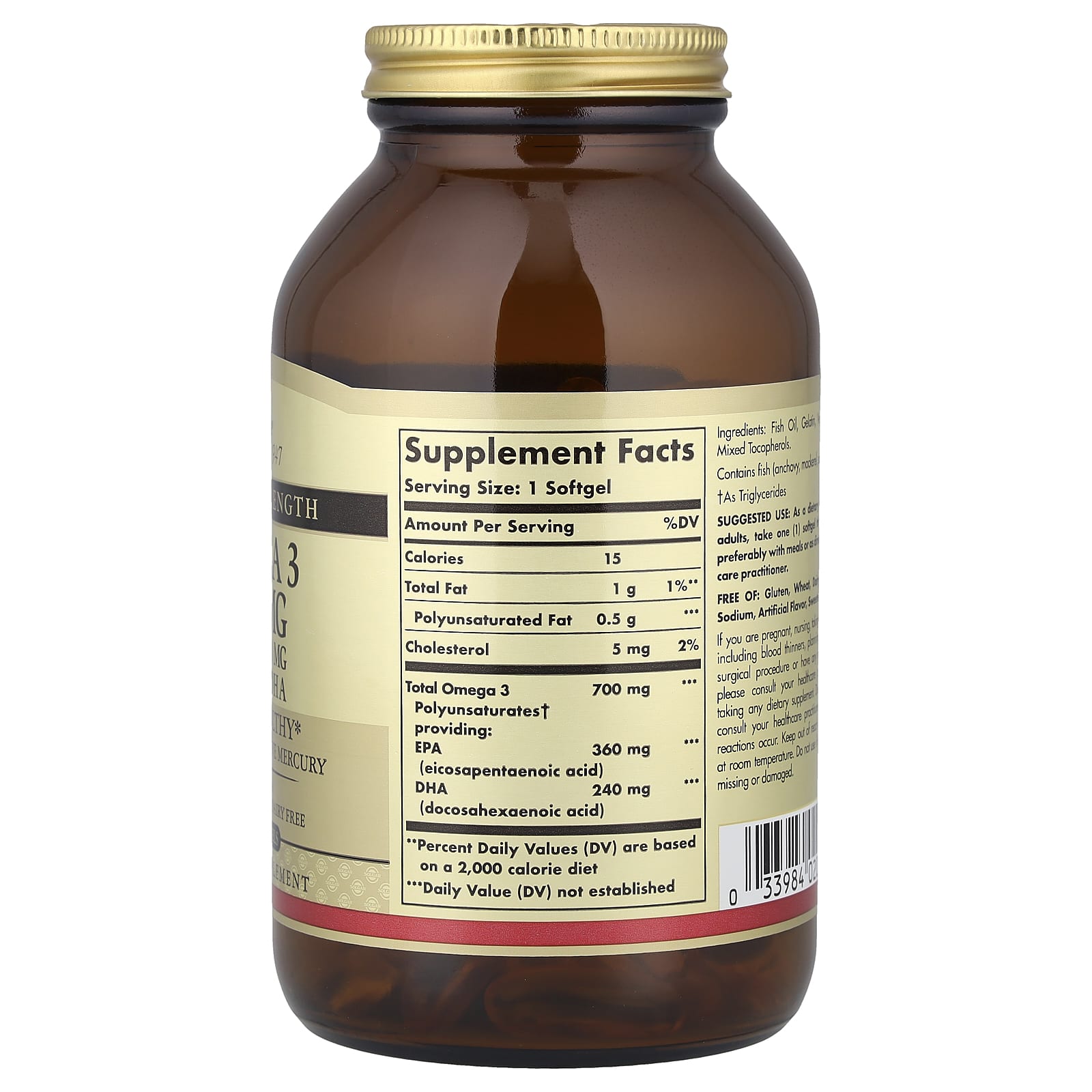 Solgar - Omega 3 Kaksoisvoima - 120 Kapselia
