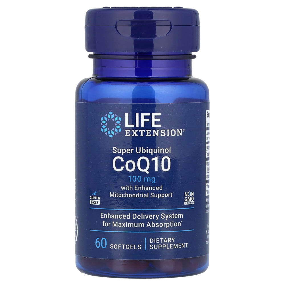 Ubiquinol CoQ10 ingredienser och etikett