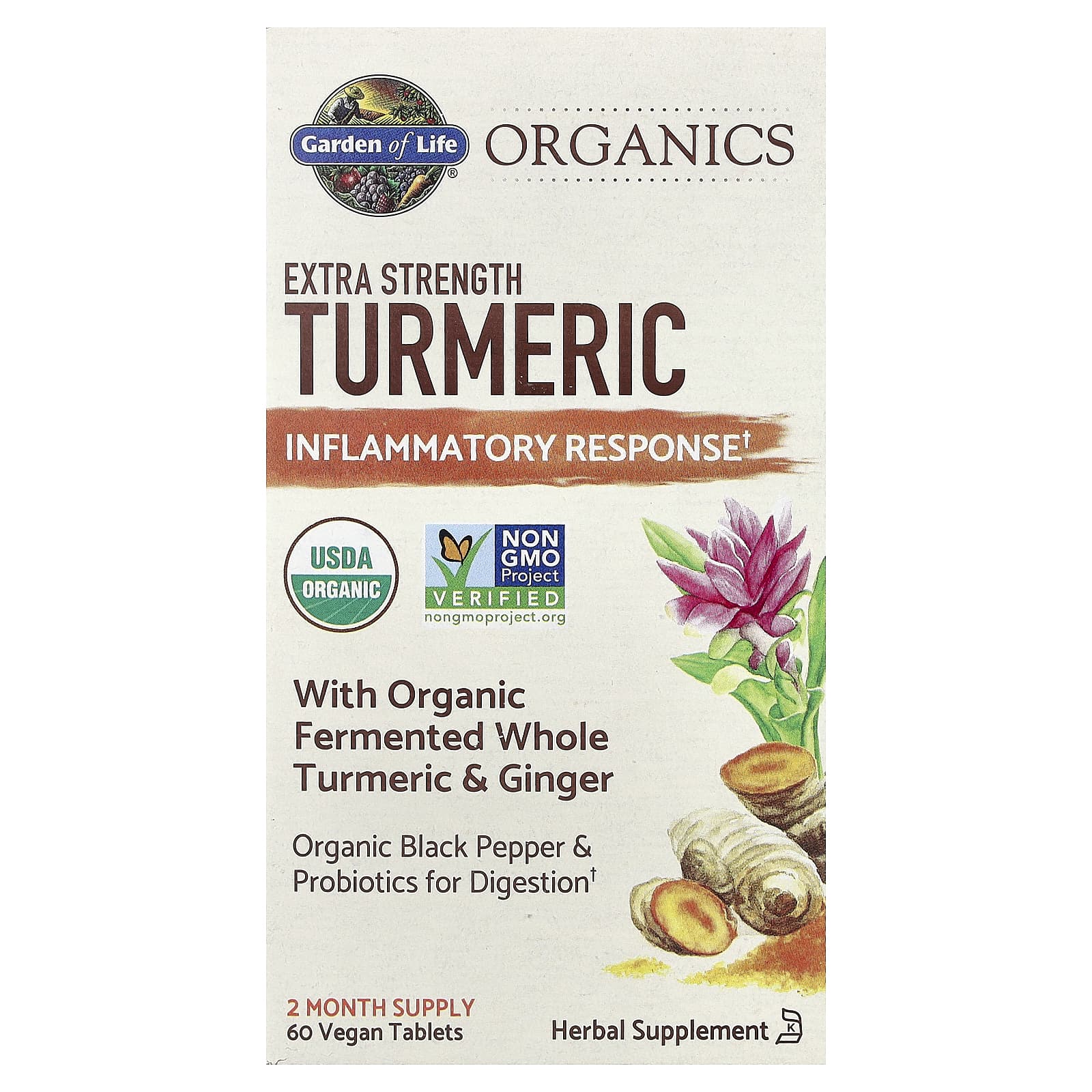 Mykind Extra Strength Turmeric baksida