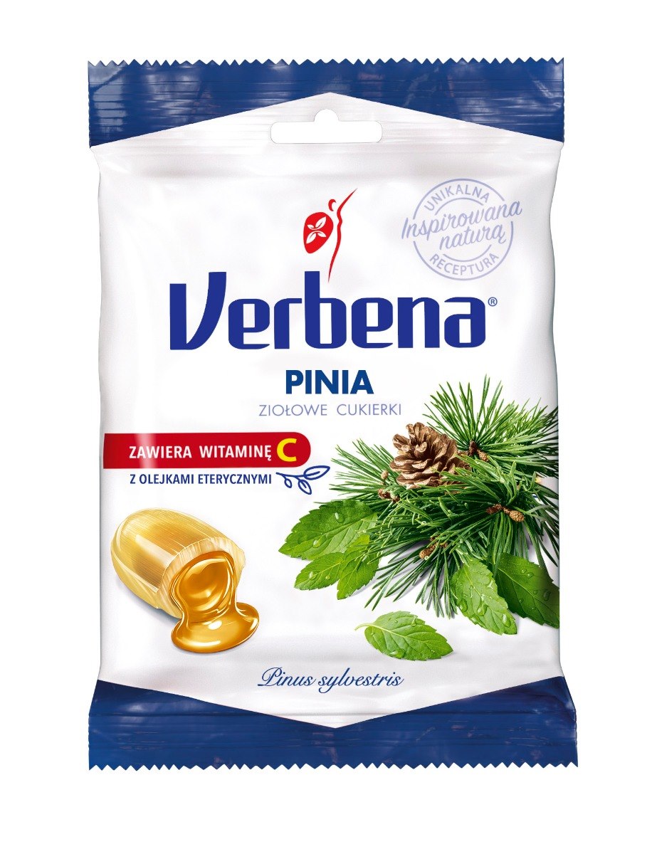 Verbena Herbal Candies Pine 60g framsida