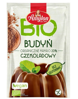 Amylon Organic Chocolate Vegan Pudding framsida