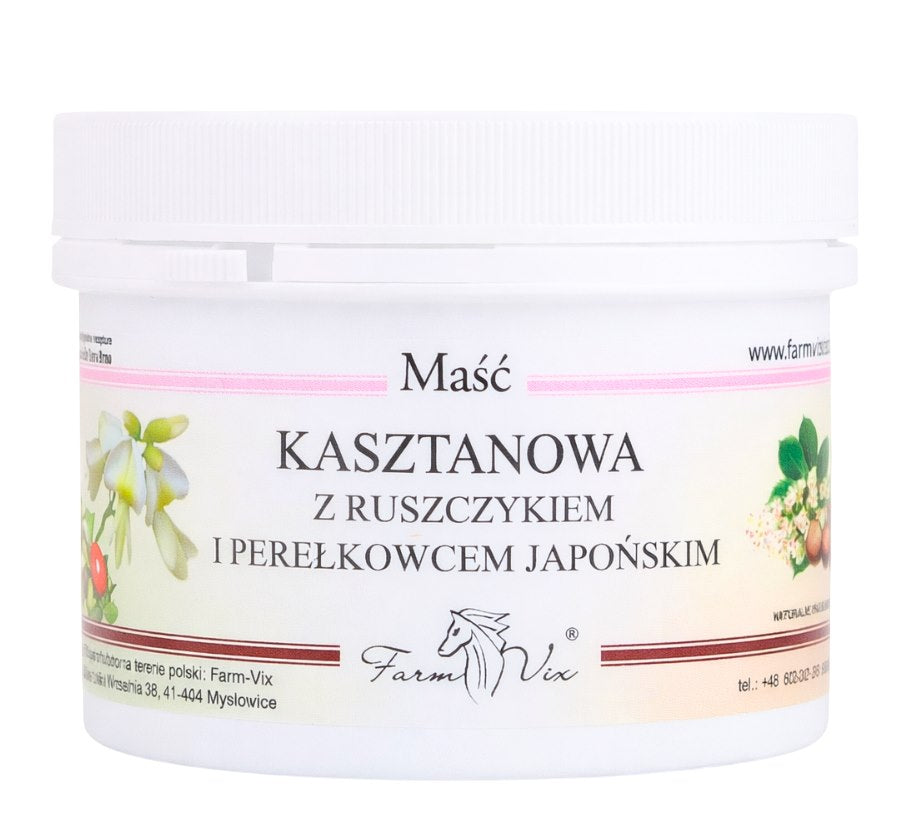 Farm Vix - Farm-Vix - Hevoskastanjavoide, jossa on lihakauppiaan harja ja japanilainen ruskus - 150ml