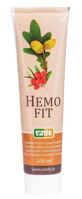 Virde Hemo Fit 100ml baksida med näringsinformation