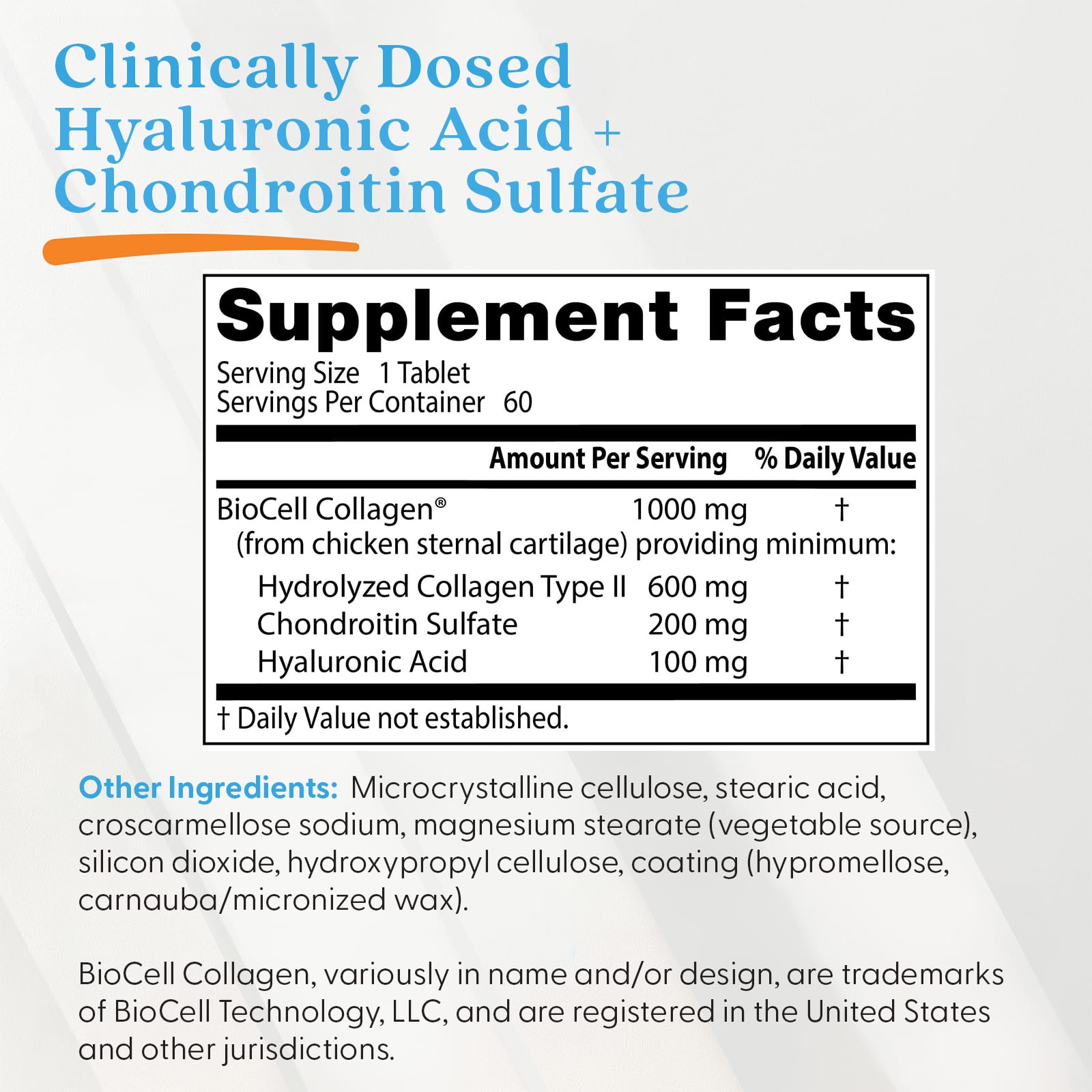 Doctor's Best - Hyaluronic Acid + Chondroitin Sulfate With Collagen